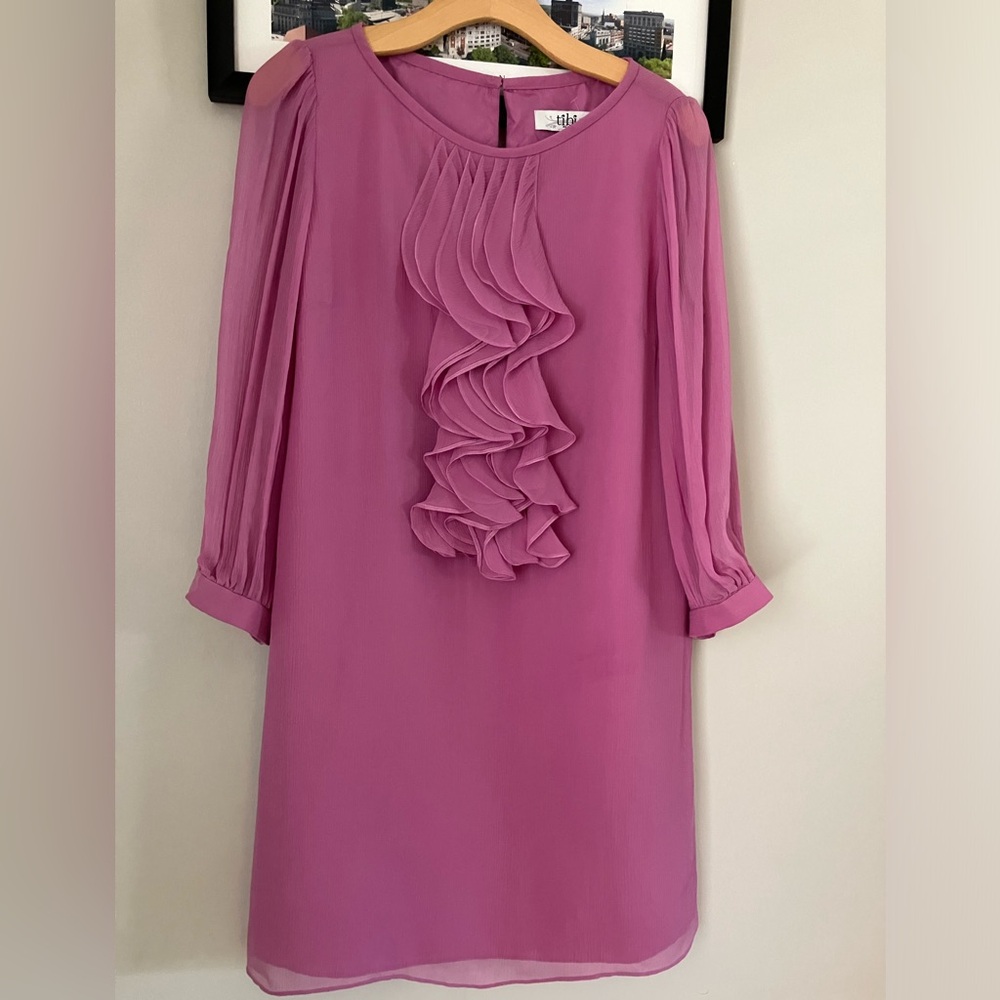 Tibi Ruffled Shift Dress